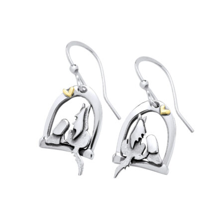 Pony and girl earrings