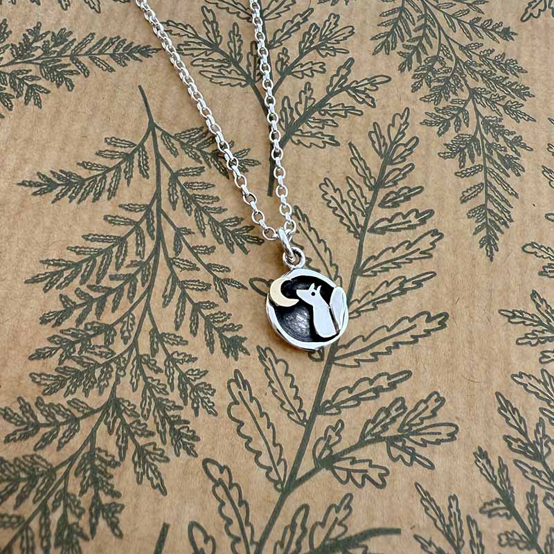 Fox and Moon Necklace - ETFS - Image 2