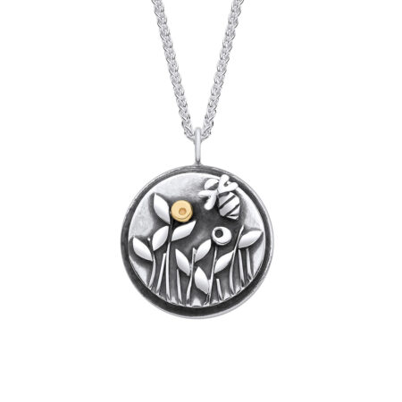 Bee and Meadow Silver Necklace - EMD3