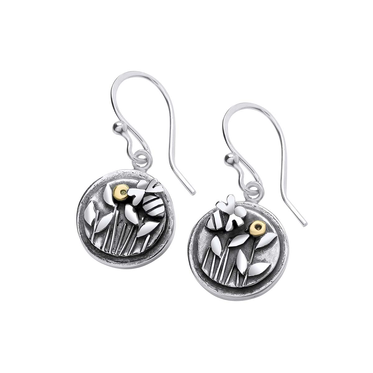 Bee and Meadow Silver Drop Earrings - DMD3