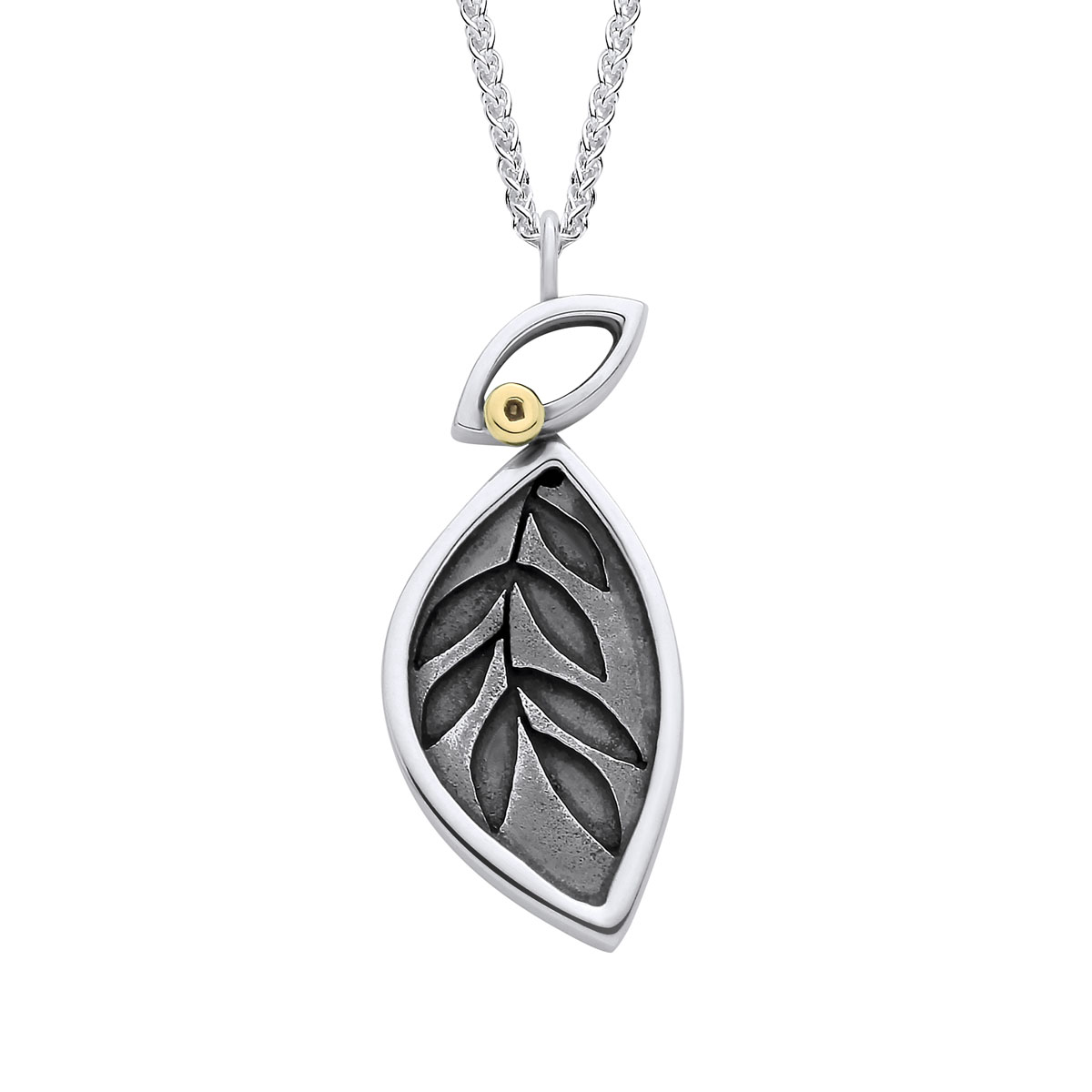 Spring Leaves Silver Necklace - ESL