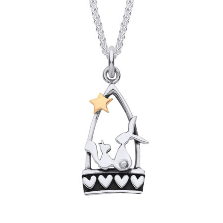 Hare and Squirrel Starlight Friends Necklace - ESQ4