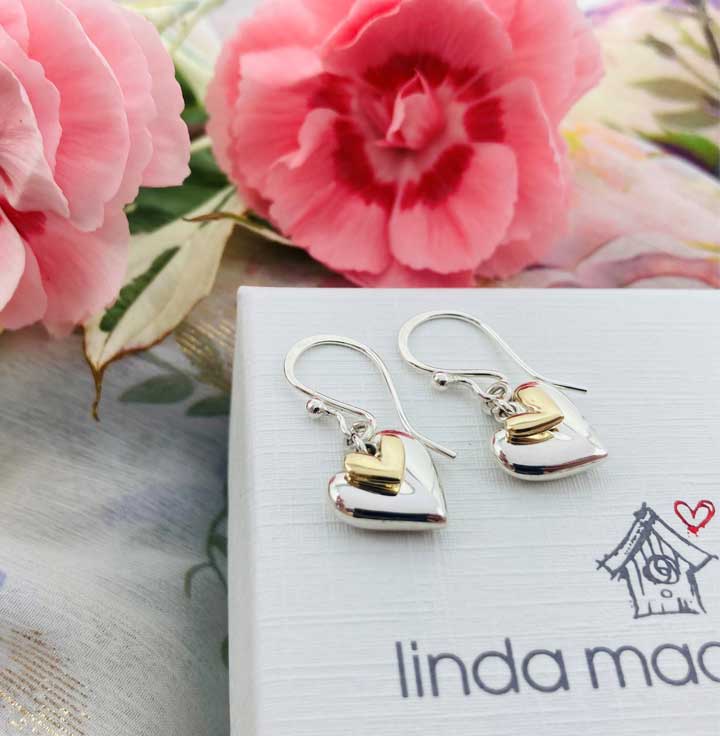 You and Me Heart Earrings - DYM